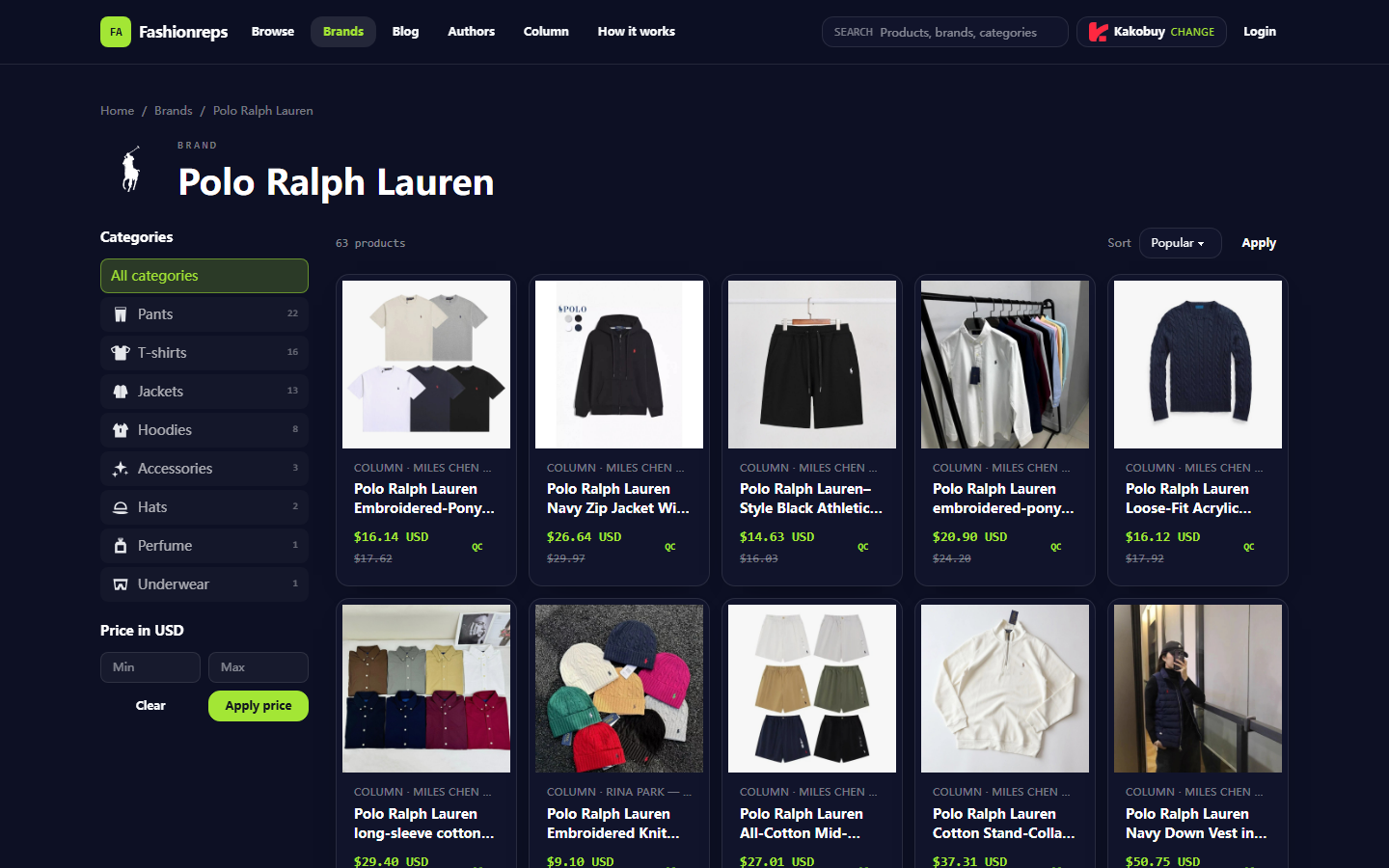 Polo Ralph Lauren Knitwear: Fashionreps vs Other Platforms