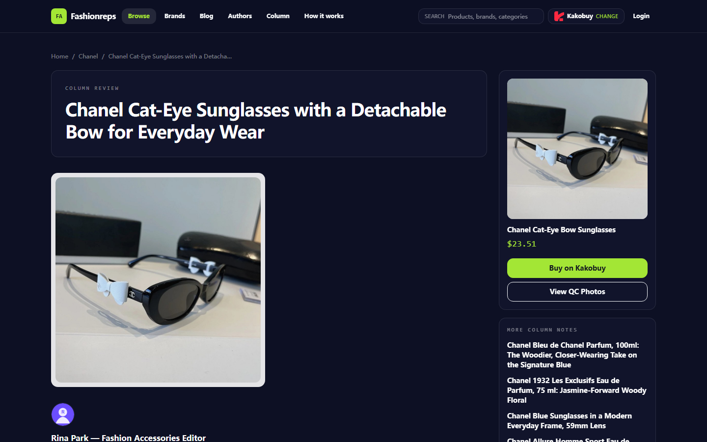 Chanel Cat-Eye Sunglasses: Compare & Verify Before Ordering