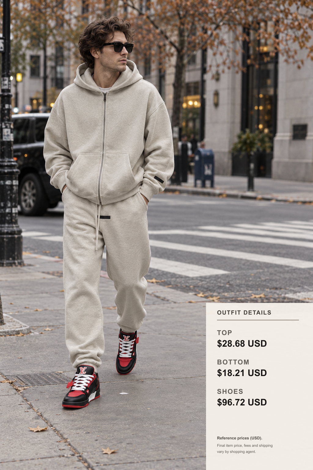 Fear of God Essentials Hoodie Color Guide outfit 1 full-body street style for fashionreps
