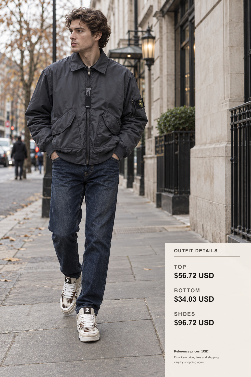 Stone Island Jacket: 3 Layering Styles outfit 1 full-body street style for pandabuy