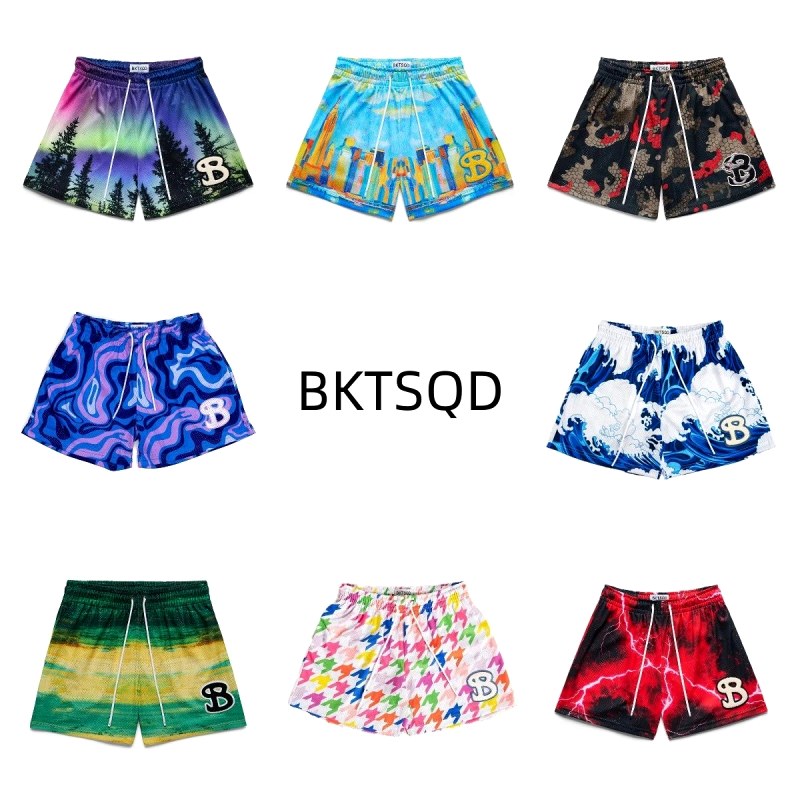 BKTSQD Multicolor Shorts Collection Review: Five Motif Prints Behind a $10.15 Straight-Leg Cut