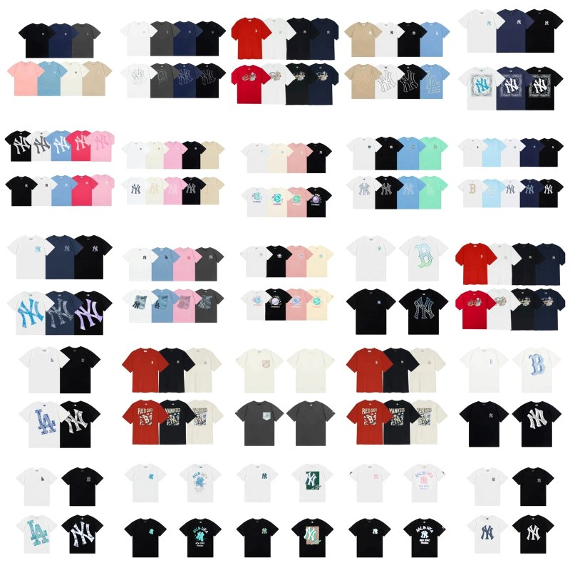 MLB Multi-Color T-Shirt Collection: 40+ Styles, 100% Cotton, Hand-Tested