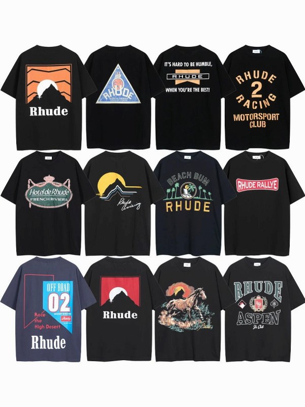 Rhude "Dark" Series T-Shirt Collection Review: $8.36 Boxy Cotton Graphics, Measured